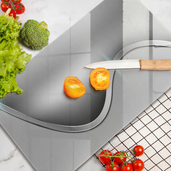 Protetor de bancada Metal prateado abstrato