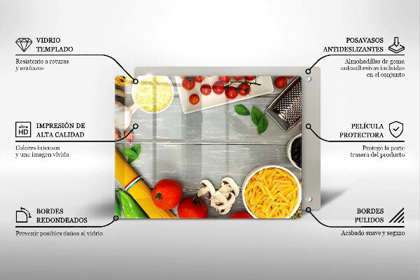 Tampa de parede para fogão a gás Comida de cozinha