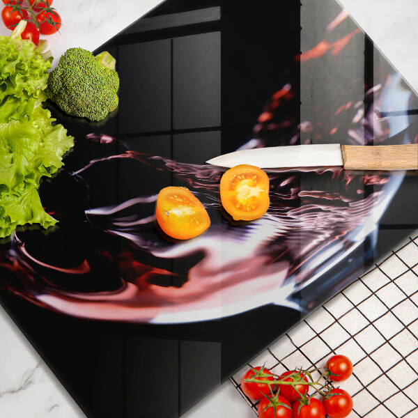 Tampa de parede para fogão a gás Um copo de vinho tinto