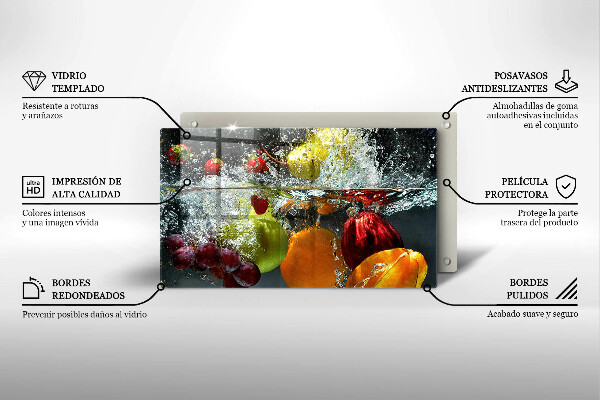 Exaustor a gás Fruta suculenta na água