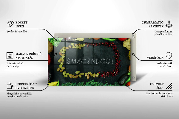 Tampa de parede do fogão a gás A inscrição Bom apetite!