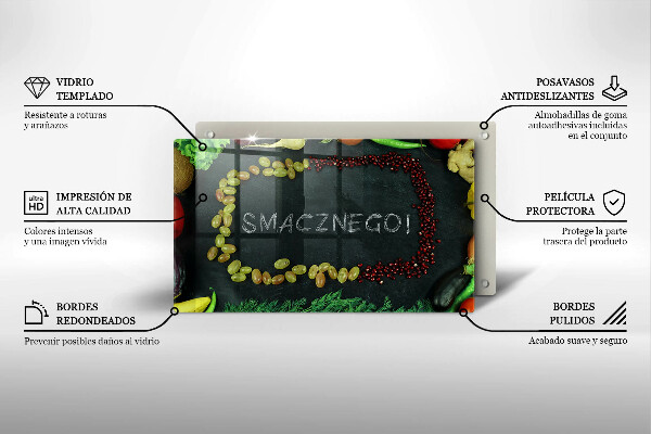 Tampa de parede do fogão a gás A inscrição Bom apetite!