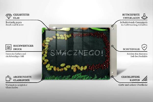 Tampa de parede do fogão a gás A inscrição Bom apetite!