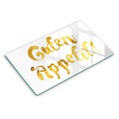 Tampa de parede do fogão a gás A inscrição Guten Appetit!