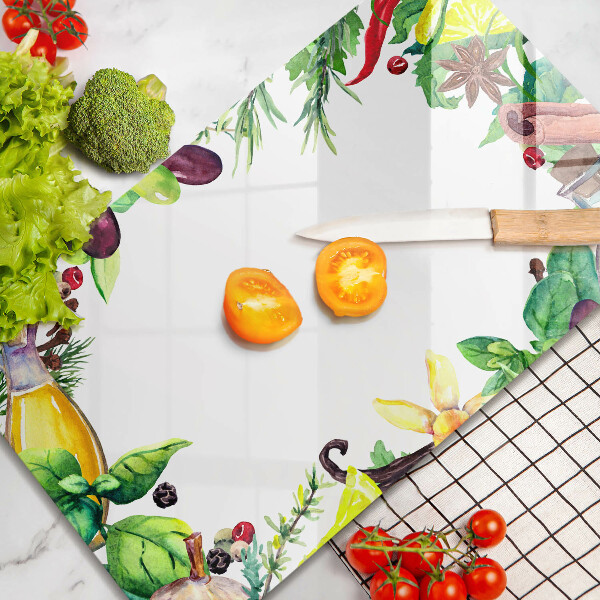 Tampa da placa de indução Comida pintada