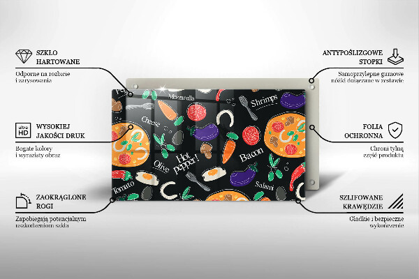 Tampa de parede do fogão a gás Ilustração de alimentos