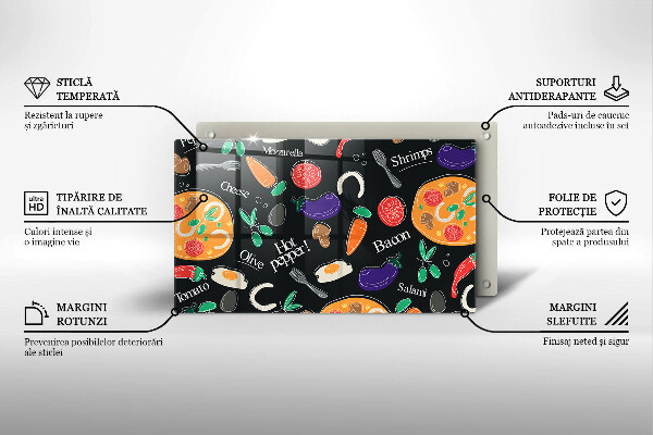 Tampa de parede do fogão a gás Ilustração de alimentos