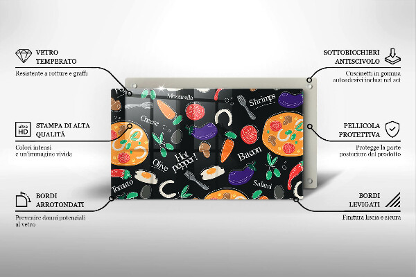 Tampa de parede do fogão a gás Ilustração de alimentos