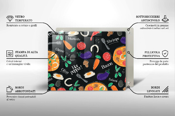 Tampa de parede do fogão a gás Ilustração de alimentos