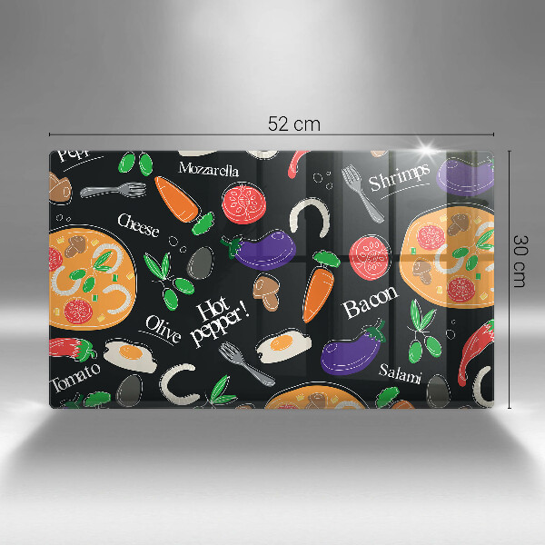 Tampa de parede do fogão a gás Ilustração de alimentos