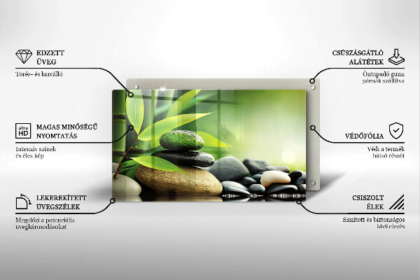 Cobertura de indução Pedras de bambu zen