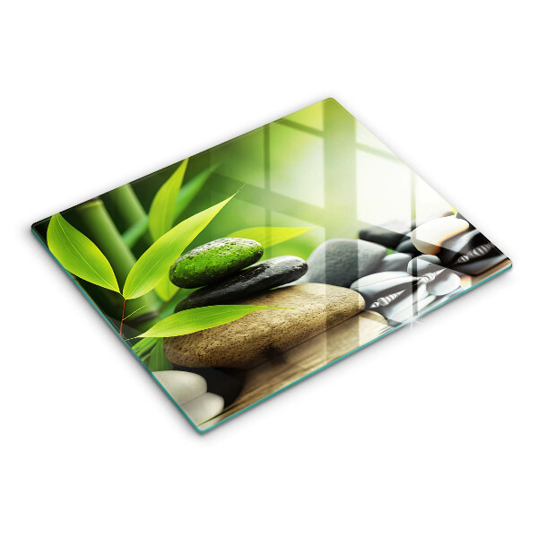 Cobertura de indução Pedras de bambu zen