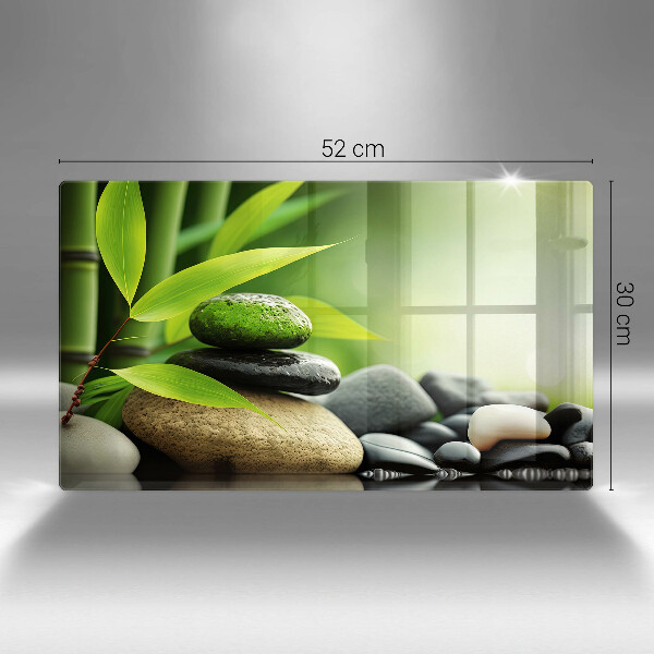 Cobertura de indução Pedras de bambu zen