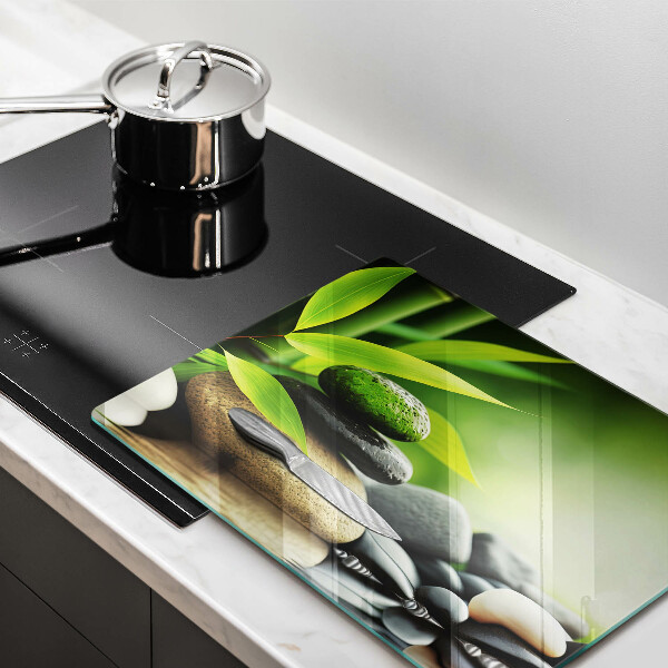 Cobertura de indução Pedras de bambu zen