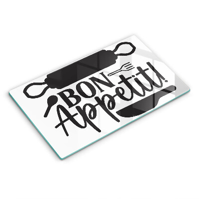 Cobertura de indução A inscrição Bon Appetit