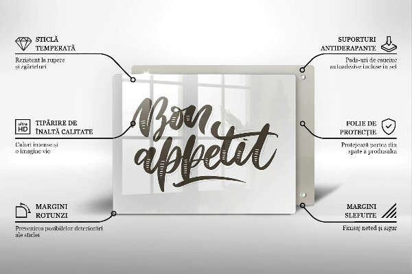 Cobertura de indução A inscrição Bon Appetit