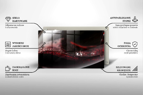 Cobertura de indução Um copo de vinho tinto