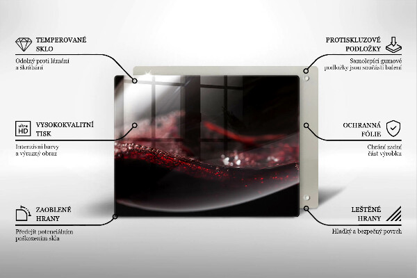 Cobertura de indução Um copo de vinho tinto