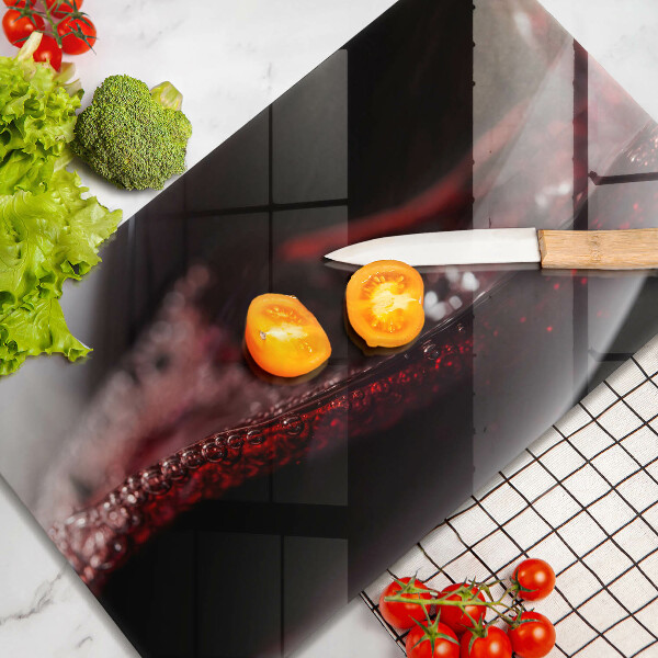 Cobertura de indução Um copo de vinho tinto