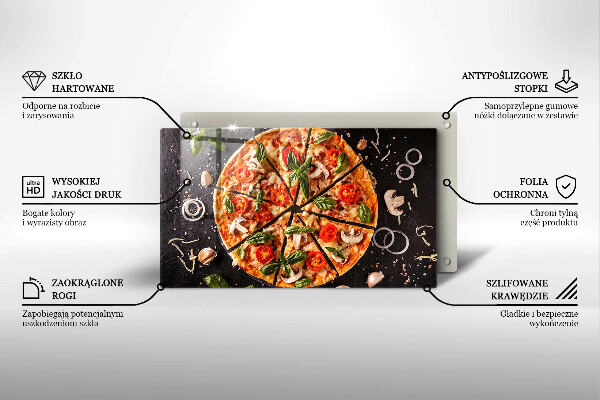 Cobertura de indução Pizza com cogumelos