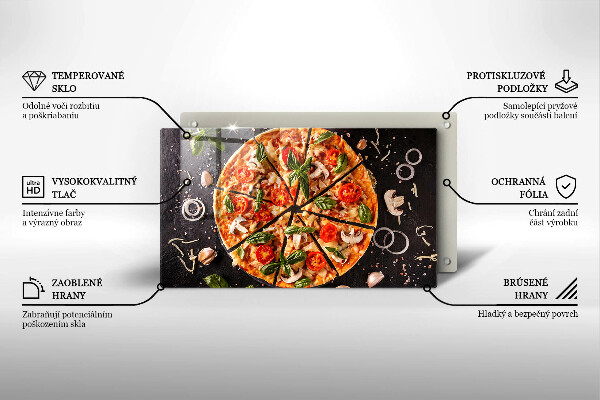 Cobertura de indução Pizza com cogumelos