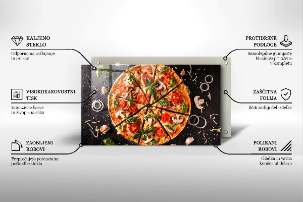 Cobertura de indução Pizza com cogumelos