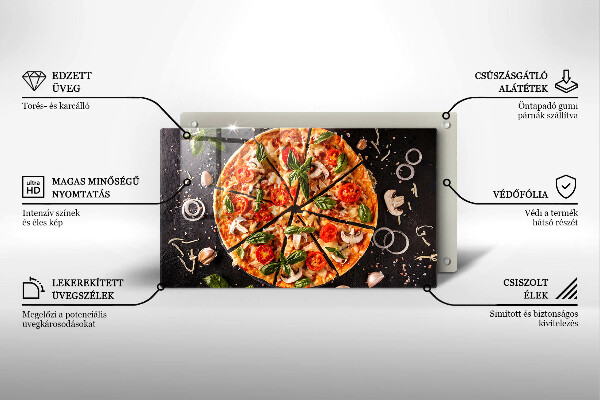 Cobertura de indução Pizza com cogumelos