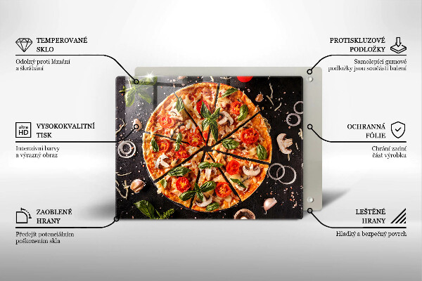 Cobertura de indução Pizza com cogumelos