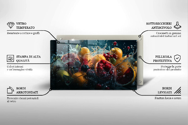 Cobertura de indução Fruta na água
