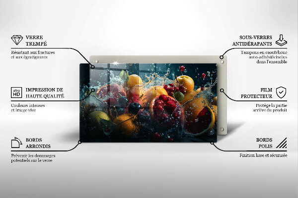 Cobertura de indução Fruta na água