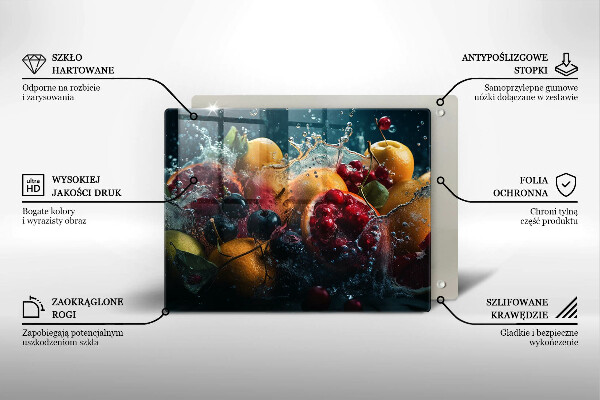 Cobertura de indução Fruta na água