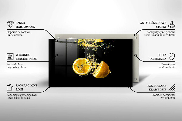 Tampa de parede do fogão a gás Fruta limão suculenta