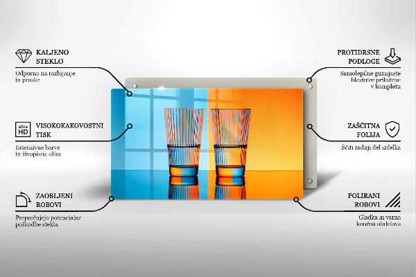 Cobertura de indução Dois copos de água