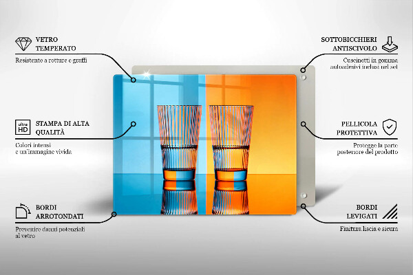 Cobertura de indução Dois copos de água