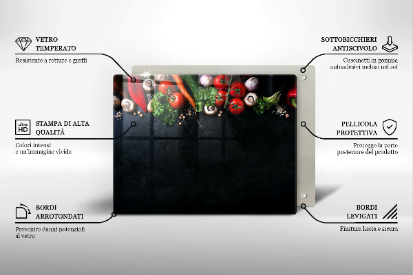 Cobertura de indução Vegetais coloridos