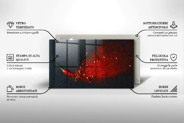 Tampa da placa de indução Pimenta