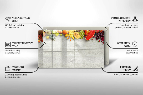 Cobertura de indução Frutas em tábuas