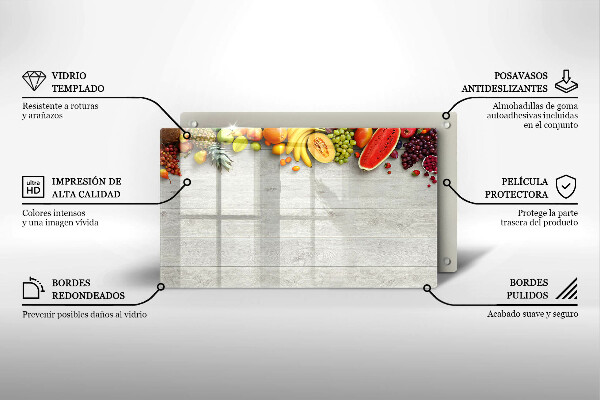 Cobertura de indução Frutas em tábuas
