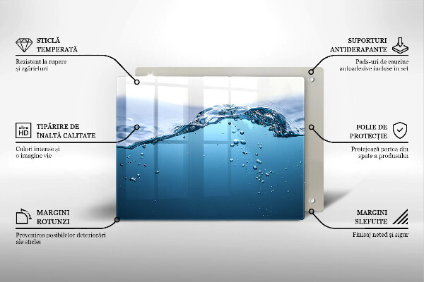 Cobertura de indução Água azul