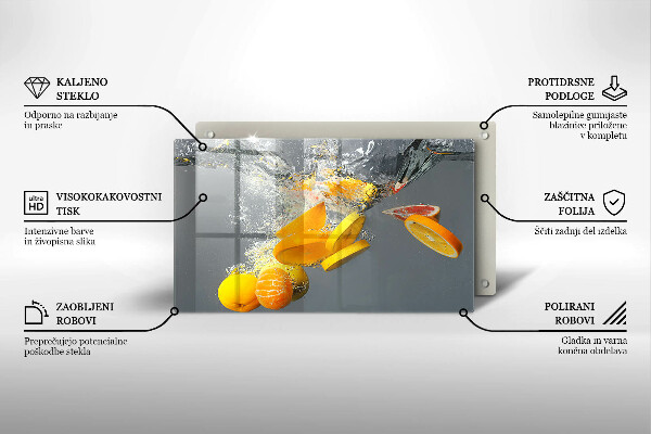 Cobertura de indução Limões em água