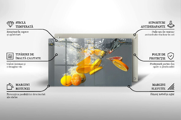 Cobertura de indução Limões em água