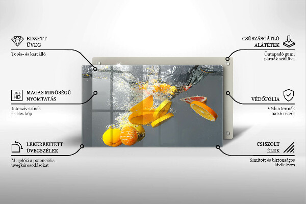 Cobertura de indução Limões em água