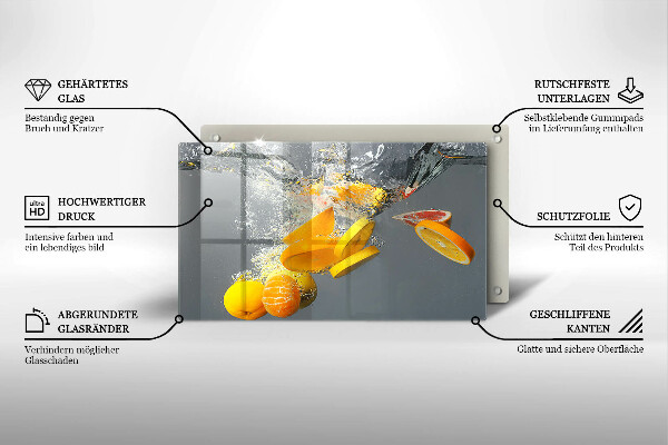 Cobertura de indução Limões em água