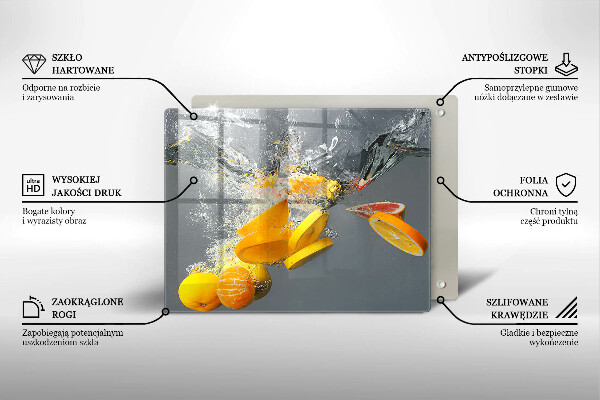 Cobertura de indução Limões em água