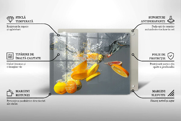 Cobertura de indução Limões em água