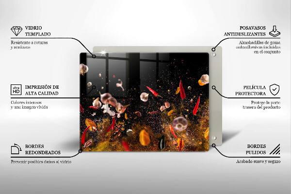 Cobertura de indução Especiarias picantes