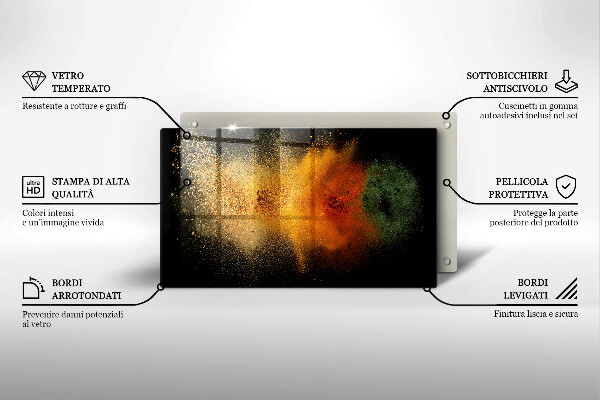 Cobertura de indução Especiarias coloridas