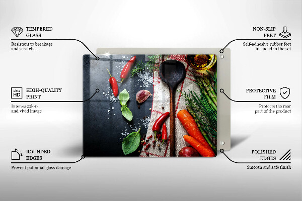 Vidro para placas de indução Comida de cozinha