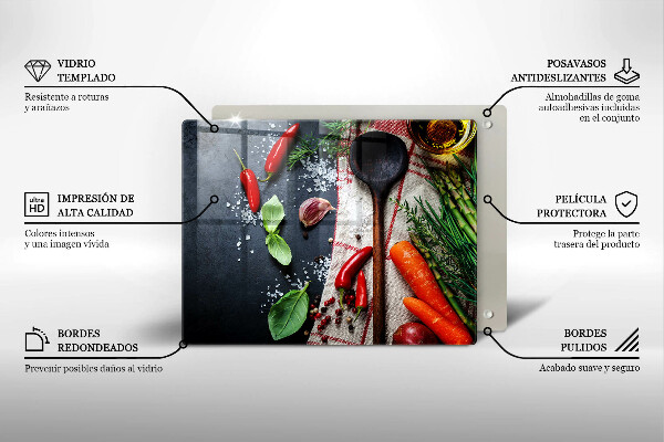 Vidro para placas de indução Comida de cozinha