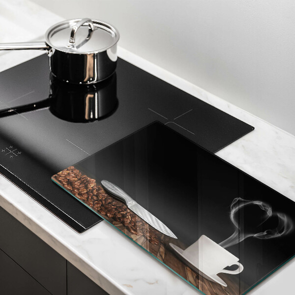 Vidro para placas de indução Coração de xícara de café